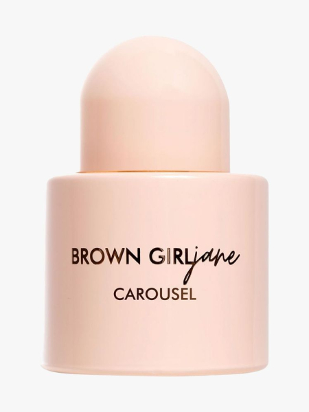 Brown Girl Jane Carousel Eau de Parfum opaque bottle of perfume on light gray background