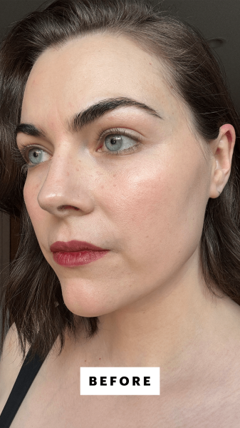 Dall'Asen before applying the Charlotte Tilbury Exaggereyes Volume Mascara